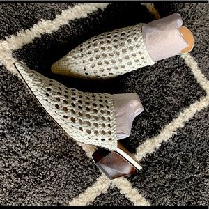 Zara White Mules